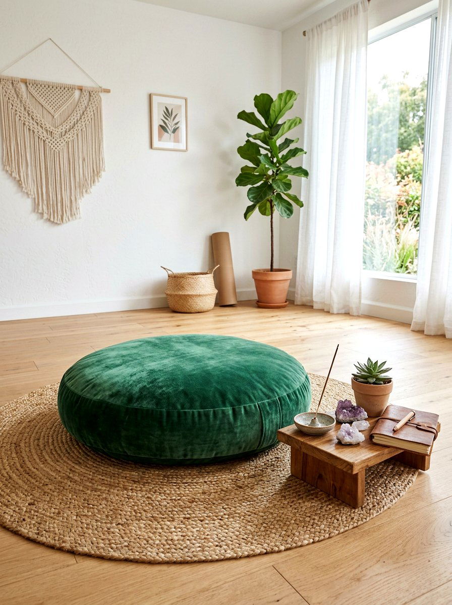 Floor Cushion Meditation Area - 30 prayer corner ideas