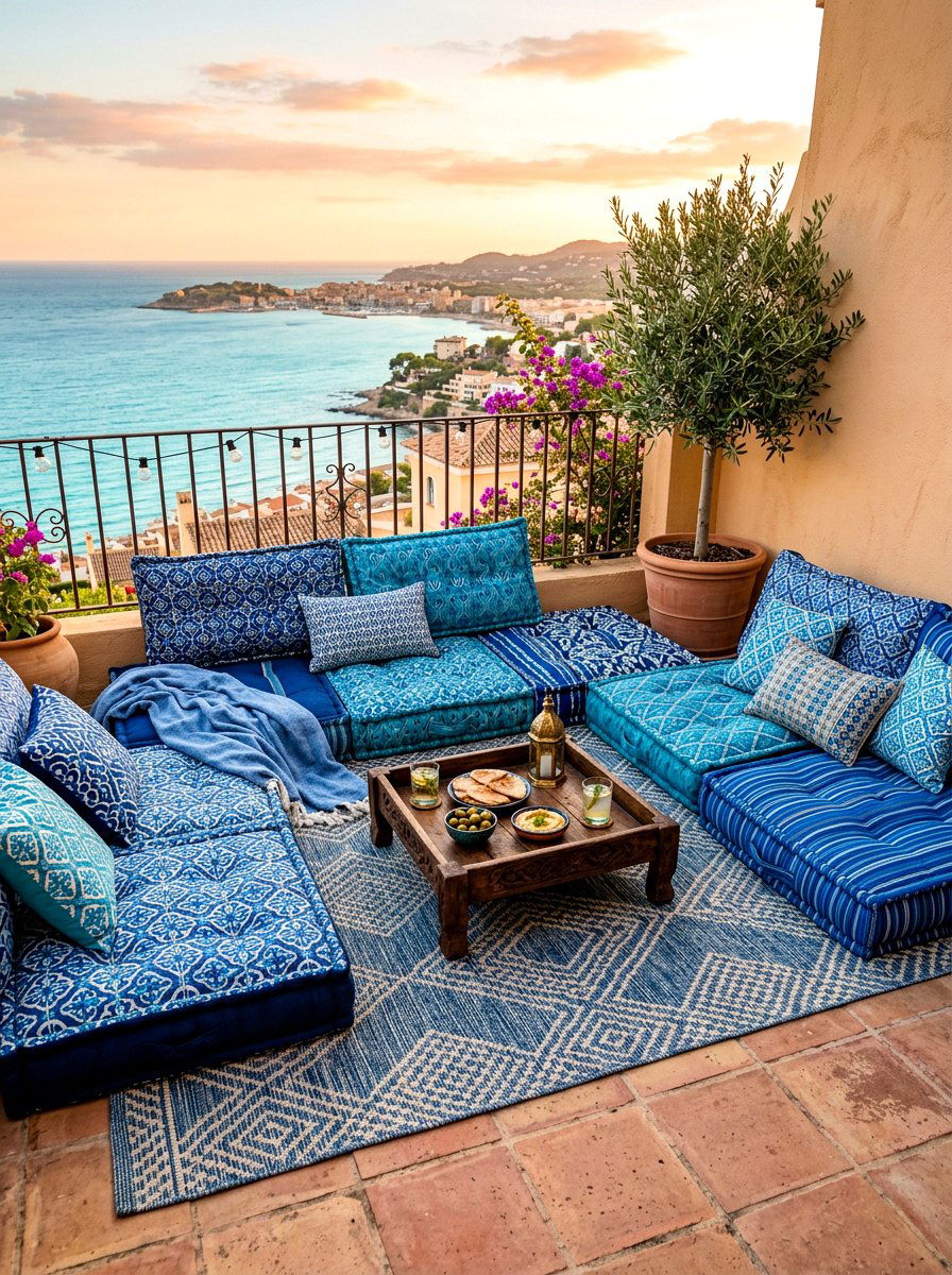 Floor Cushion Seating For Balcony - 30 balcony lounge chair ideas
