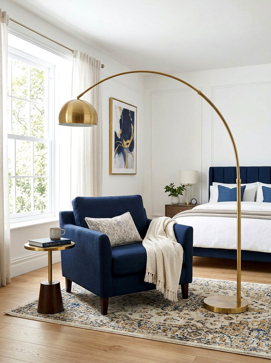 Floor Lamp - 30 guest room reading corner ideas