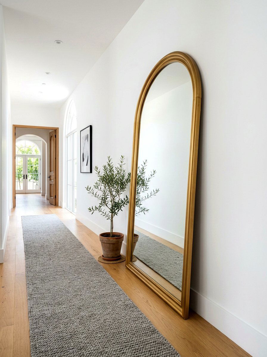 Floor Length Arched Mirror Hallway - 30 arched mirror hallway ideas