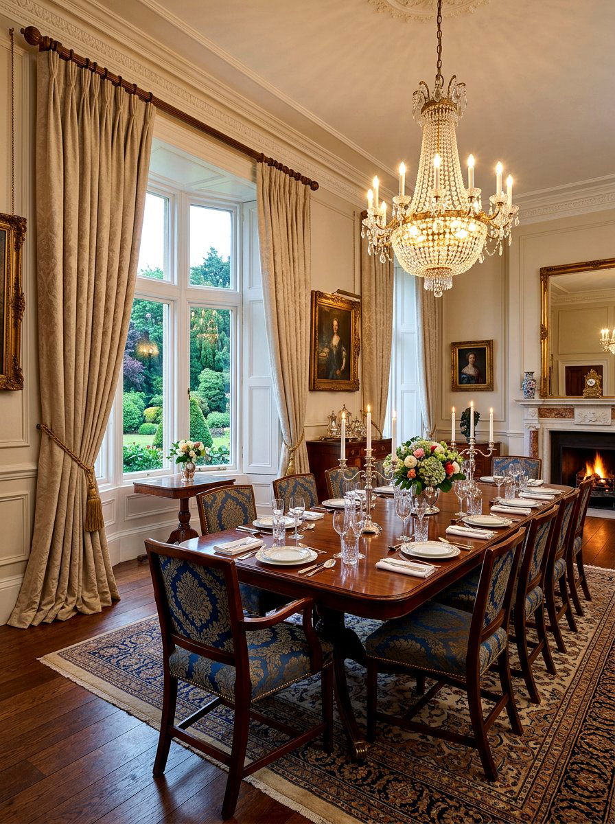 Floor Length Curtains - 30 renter friendly old money decor ideas