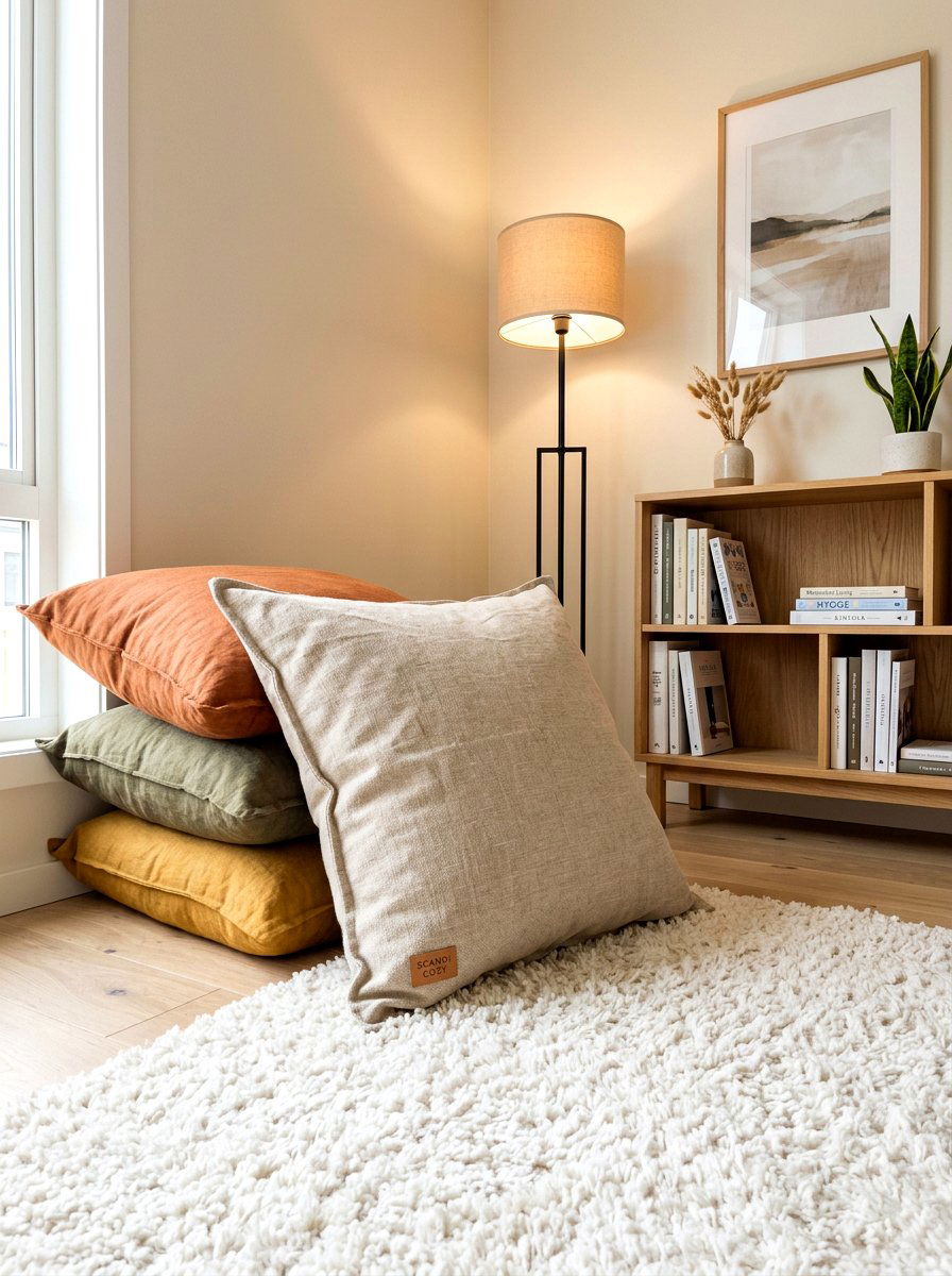 Floor Pillow Corner - 30 kids reading den ideas