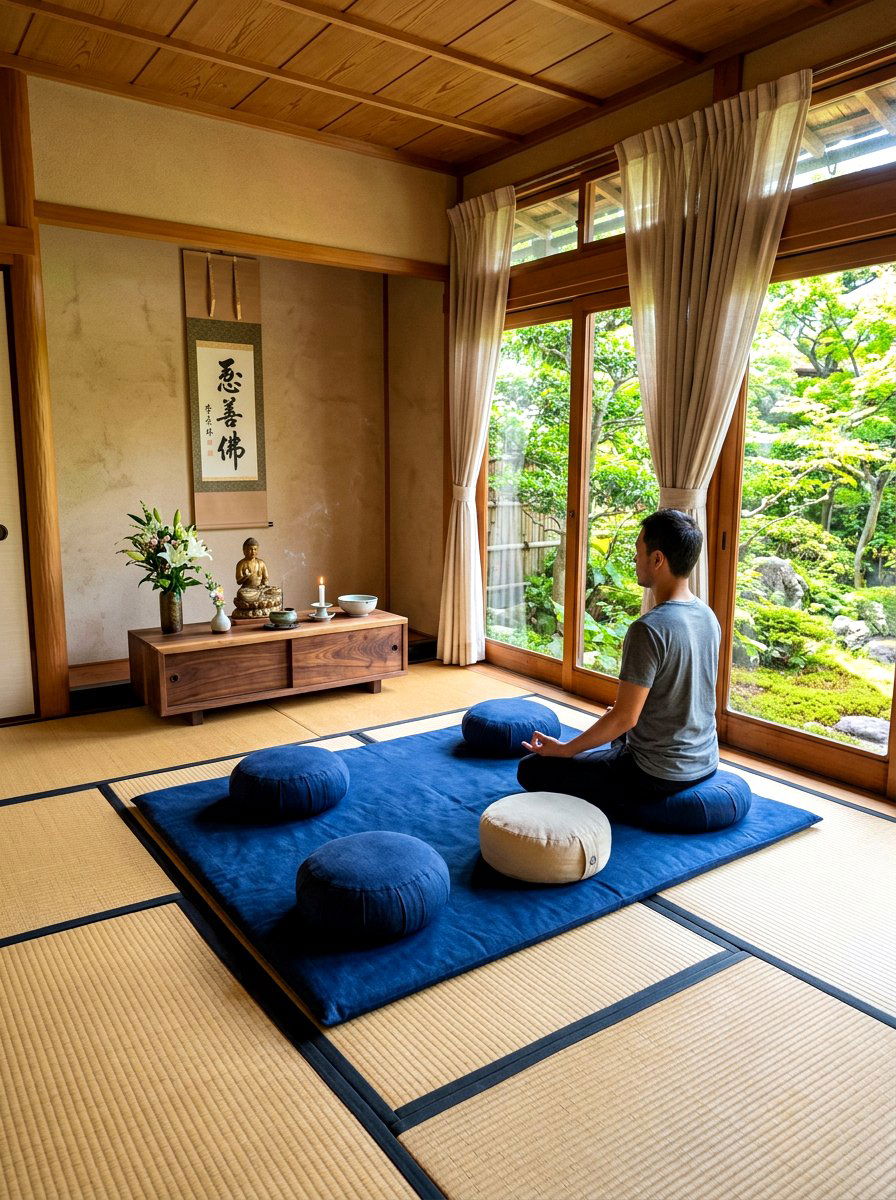 Floor Seating Meditation Area - 30 home altar ideas