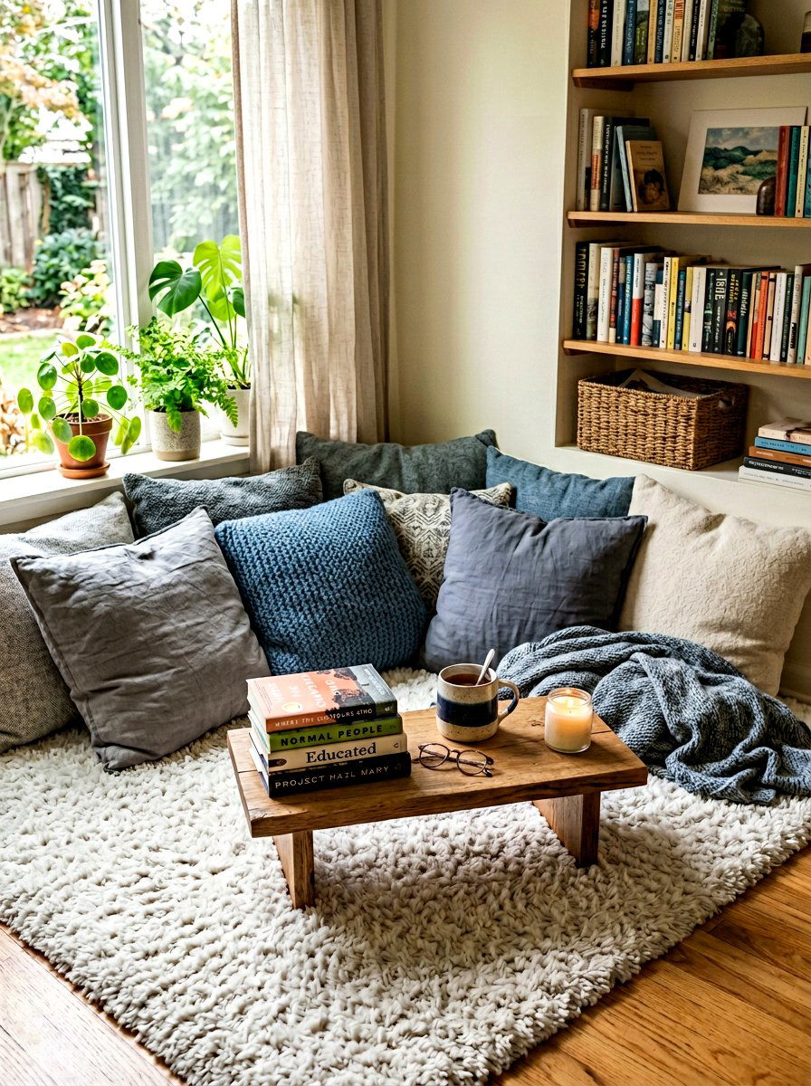 Floor Seating Reading Nook - 30 reading nook ideas
