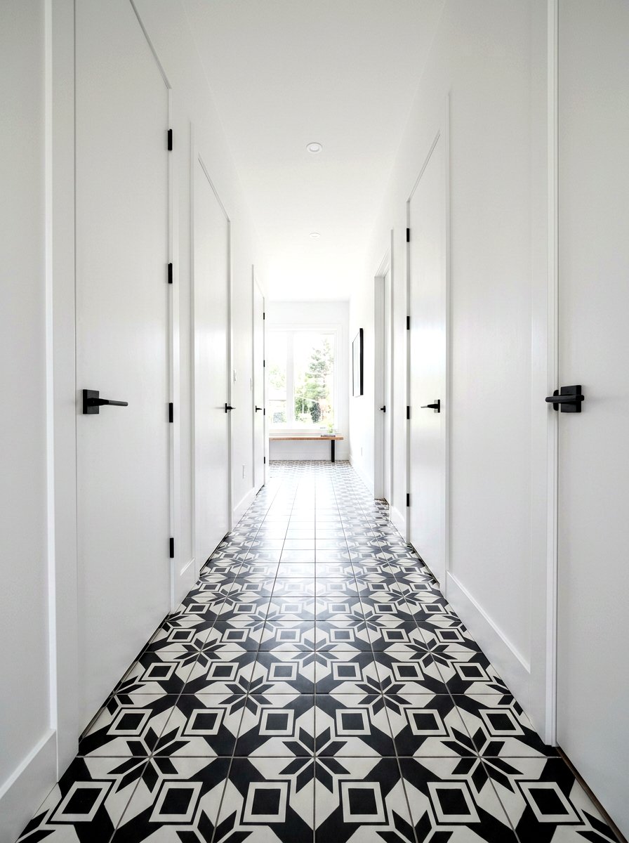 Floor Tile Pattern - 30 narrow hall styling ideas