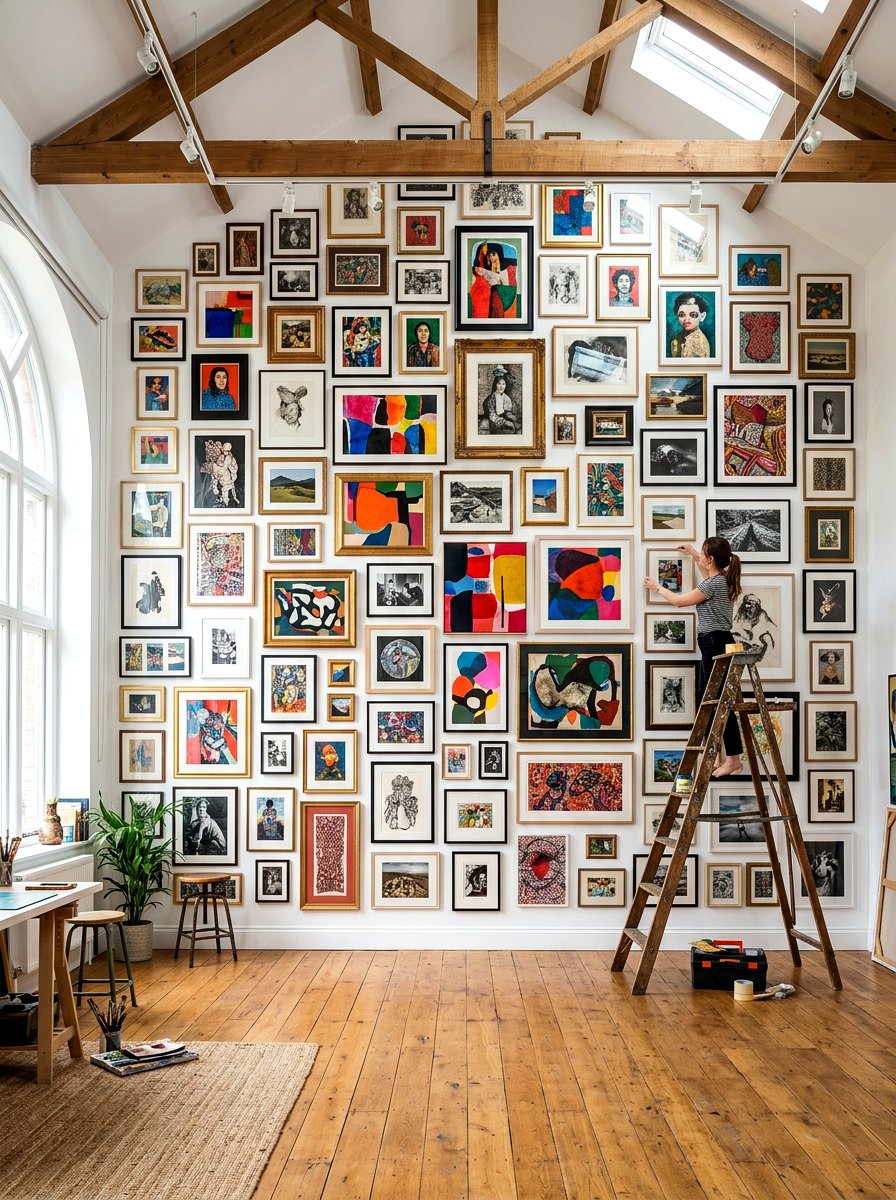 Floor To Ceiling Art - 30 maximalist art wall ideas