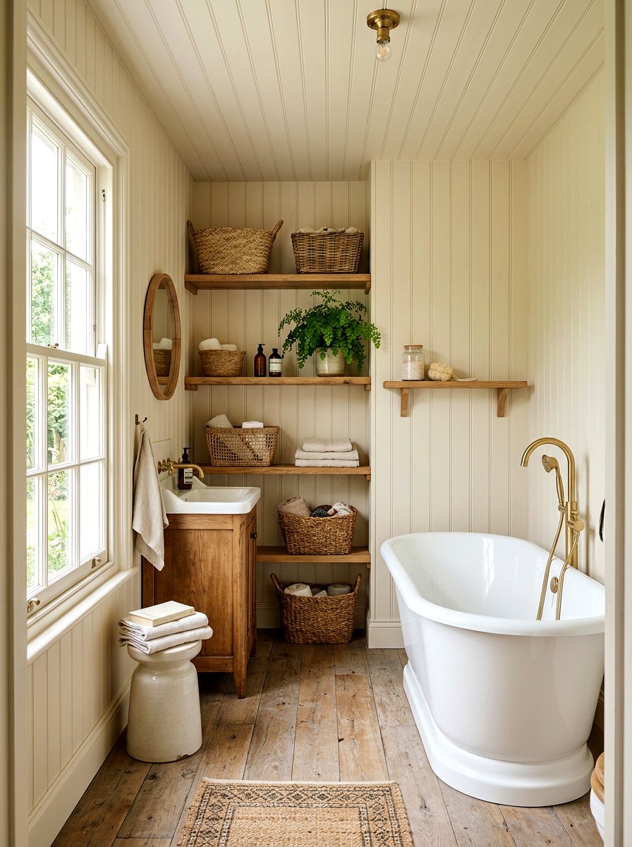 Floor To Ceiling Beadboard Bathroom - 30 beadboard bathroom ideas