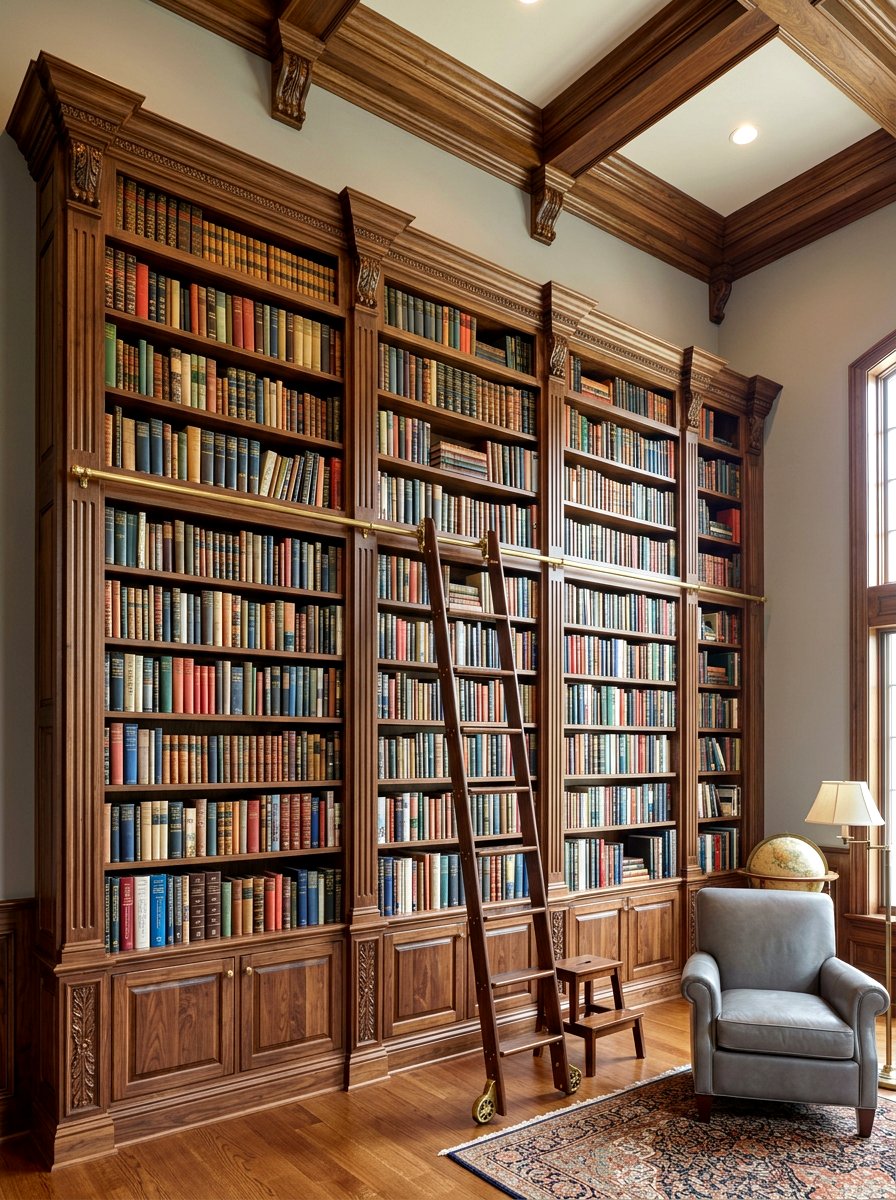 Floor To Ceiling Bookshelf - 30 home library wall ideas