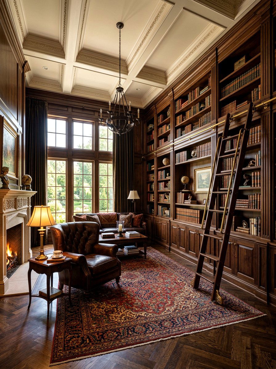 Floor To Ceiling Bookshelf - 30 book filled room ideas