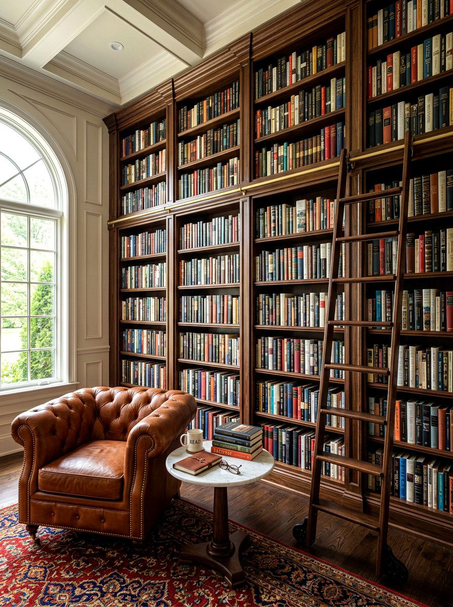 Floor To Ceiling Bookshelf Wall - 30 reading room ideas