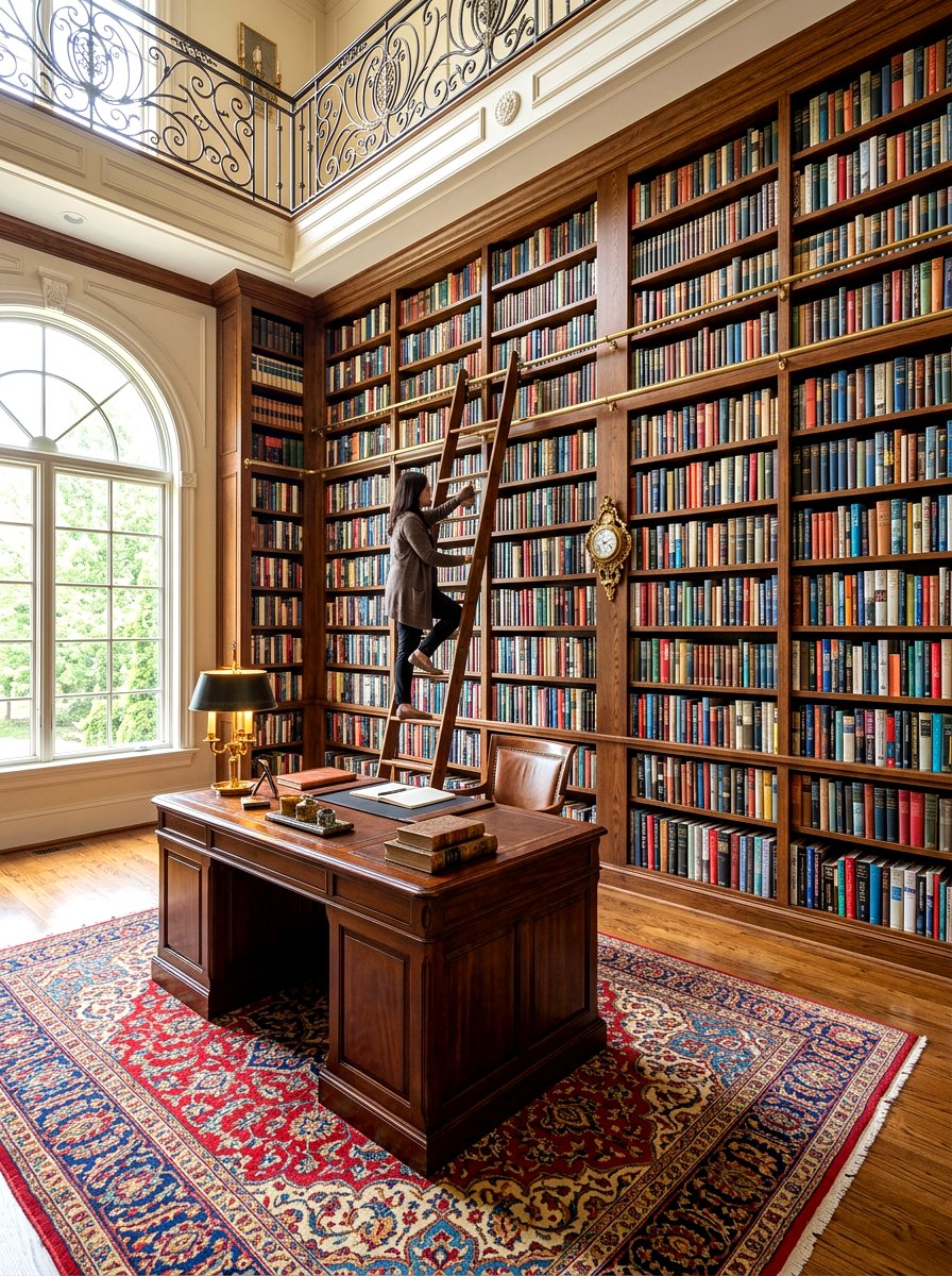 Floor To Ceiling Bookshelf - 30 author office ideas