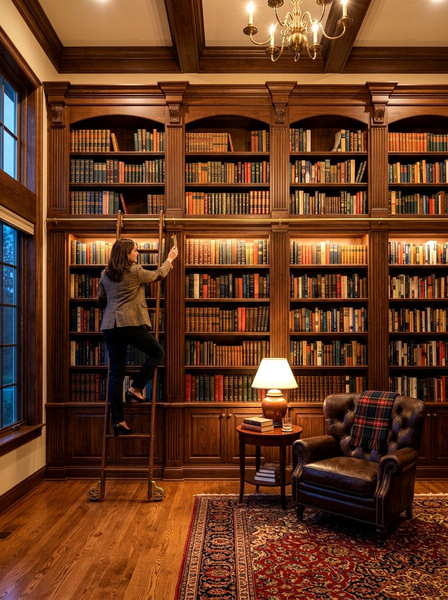 Floor To Ceiling Bookshelves - 30 home office storage ideas