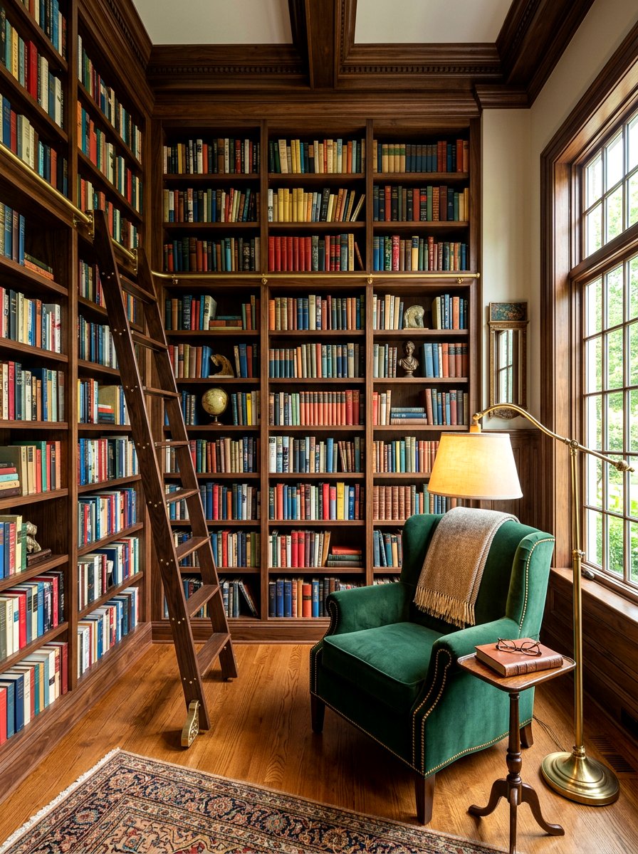 Floor To Ceiling Bookshelves - 30 analog living room ideas