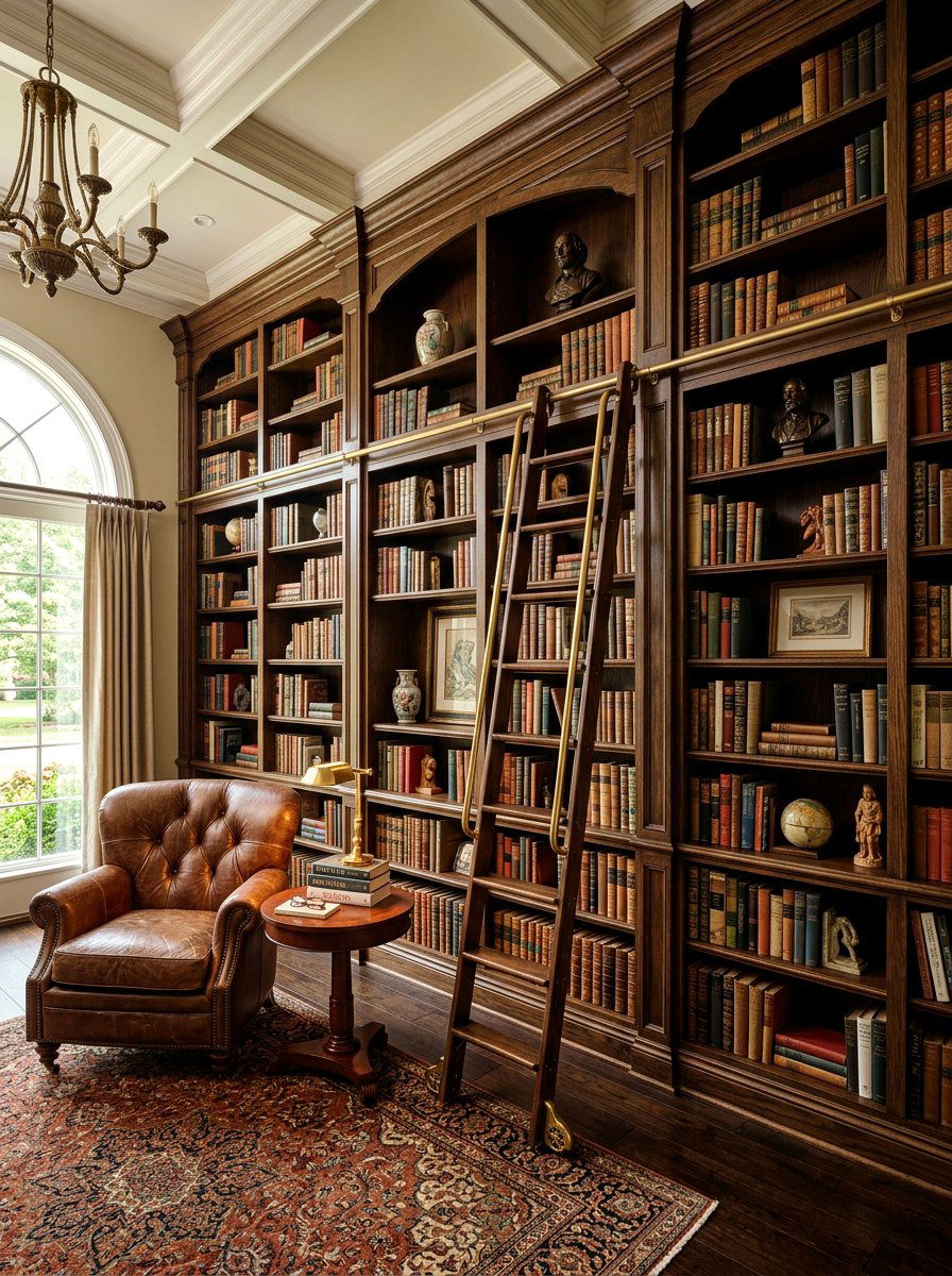 Floor To Ceiling Bookshelves - 30 editorial living room ideas