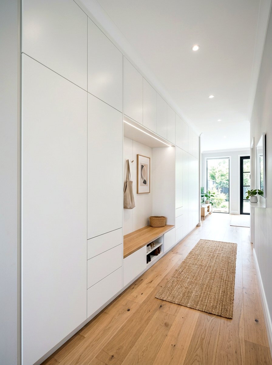 Floor To Ceiling Built In - 30 hallway linen closet ideas