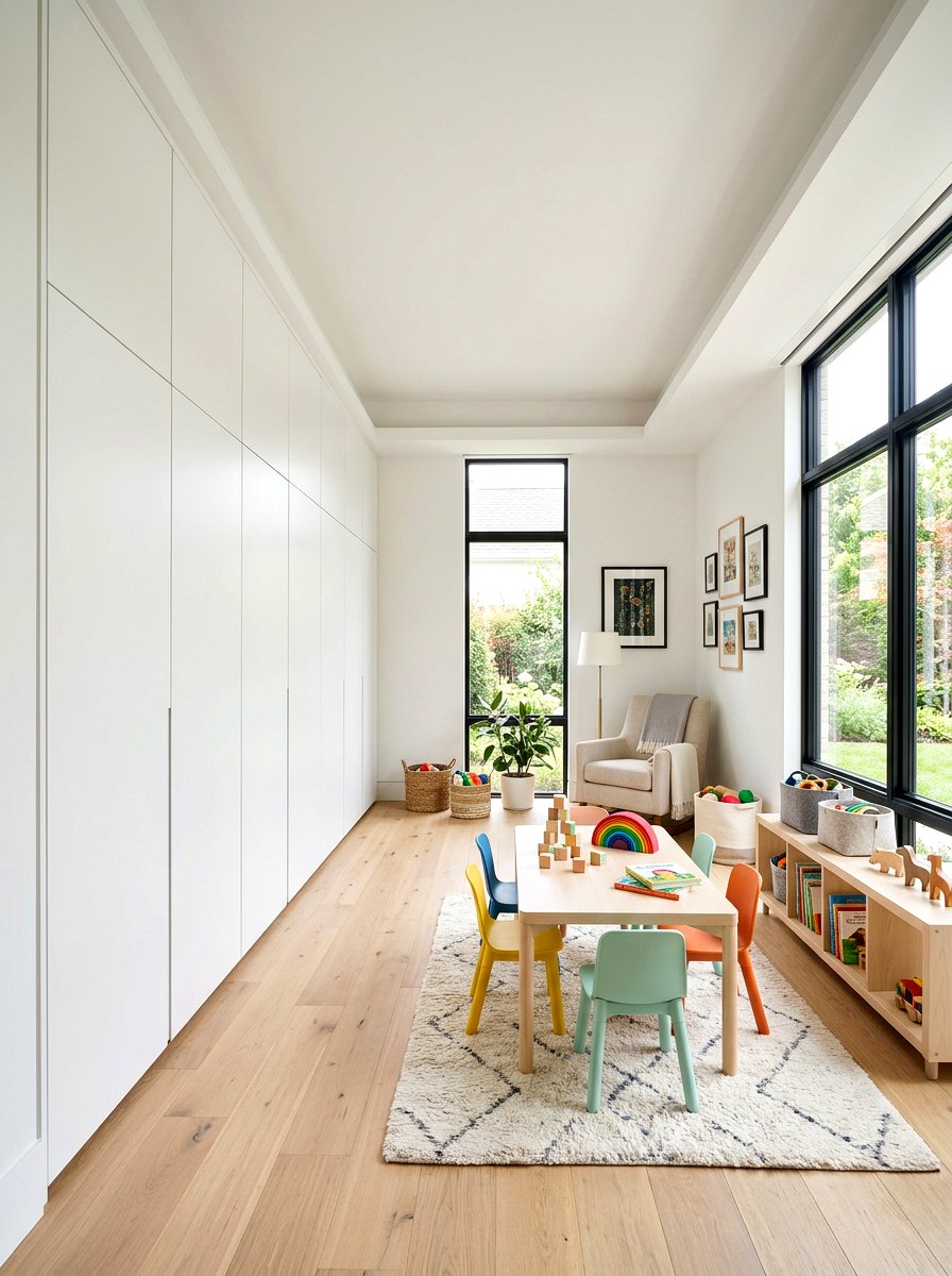 Floor To Ceiling Cabinet - 30 playroom closet ideas
