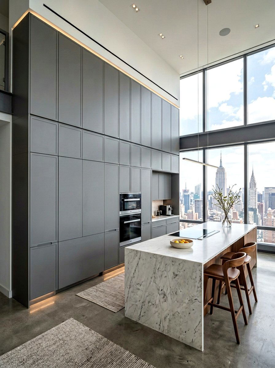 Floor To Ceiling Cabinet Wall - 30 panel ready kitchen ideas