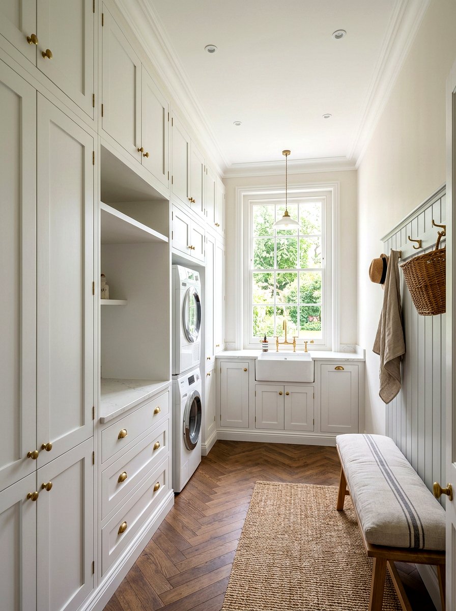 Floor To Ceiling Cabinetry - 30 small utility room ideas