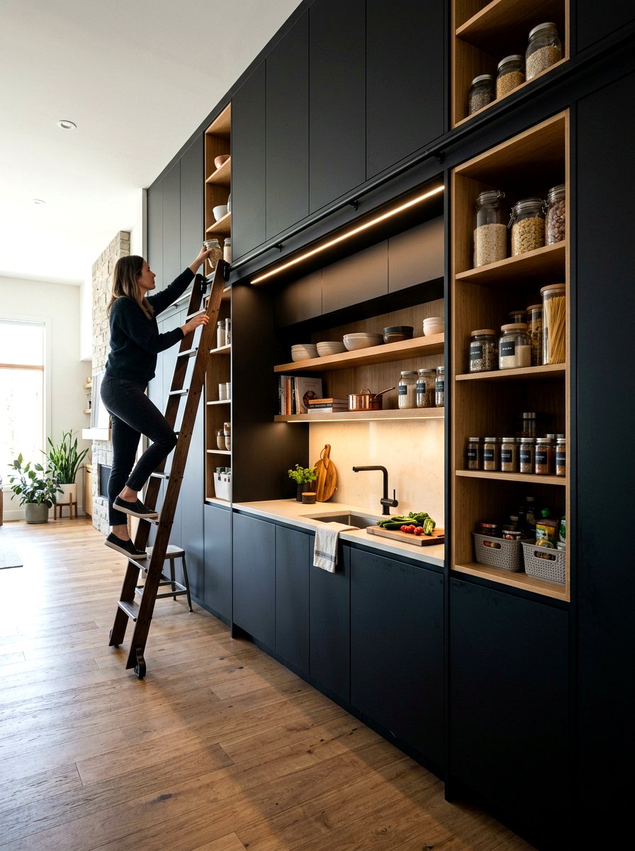 Floor To Ceiling Cabinetry - 30 messy kitchen ideas
