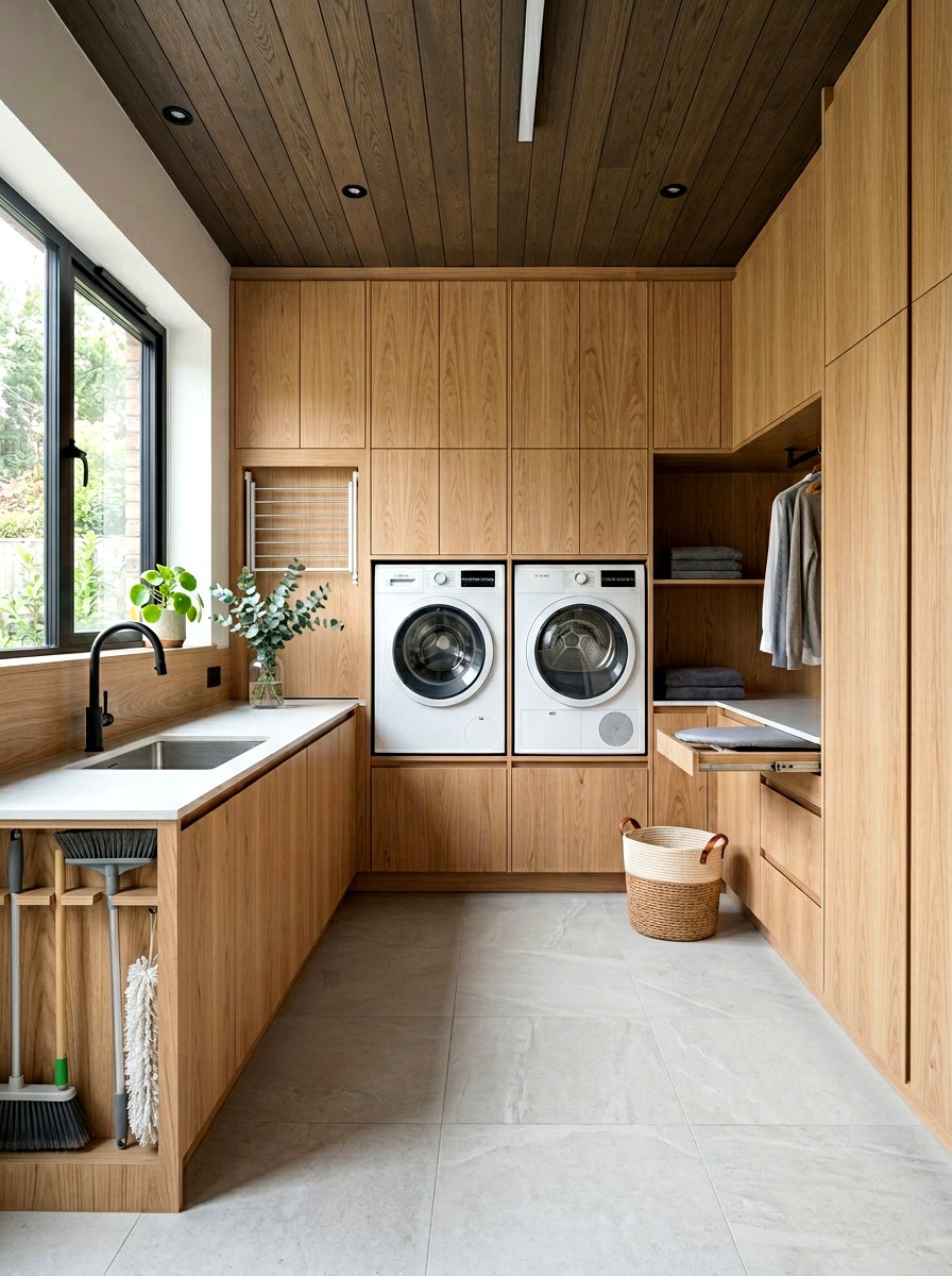Floor To Ceiling Cabinets - 30 narrow laundry room ideas