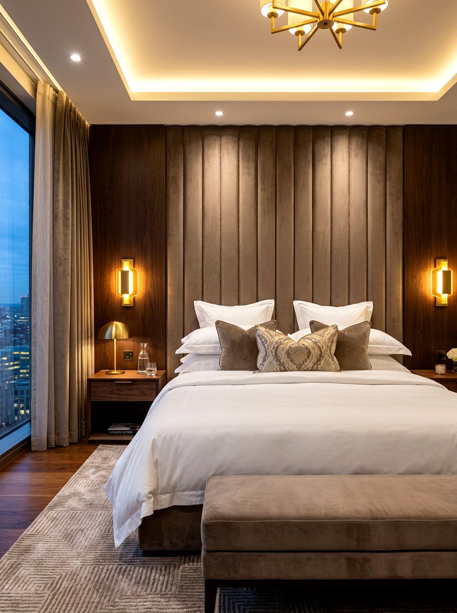 Floor To Ceiling Channel Tufted Headboard - 30 channel tufted bed ideas