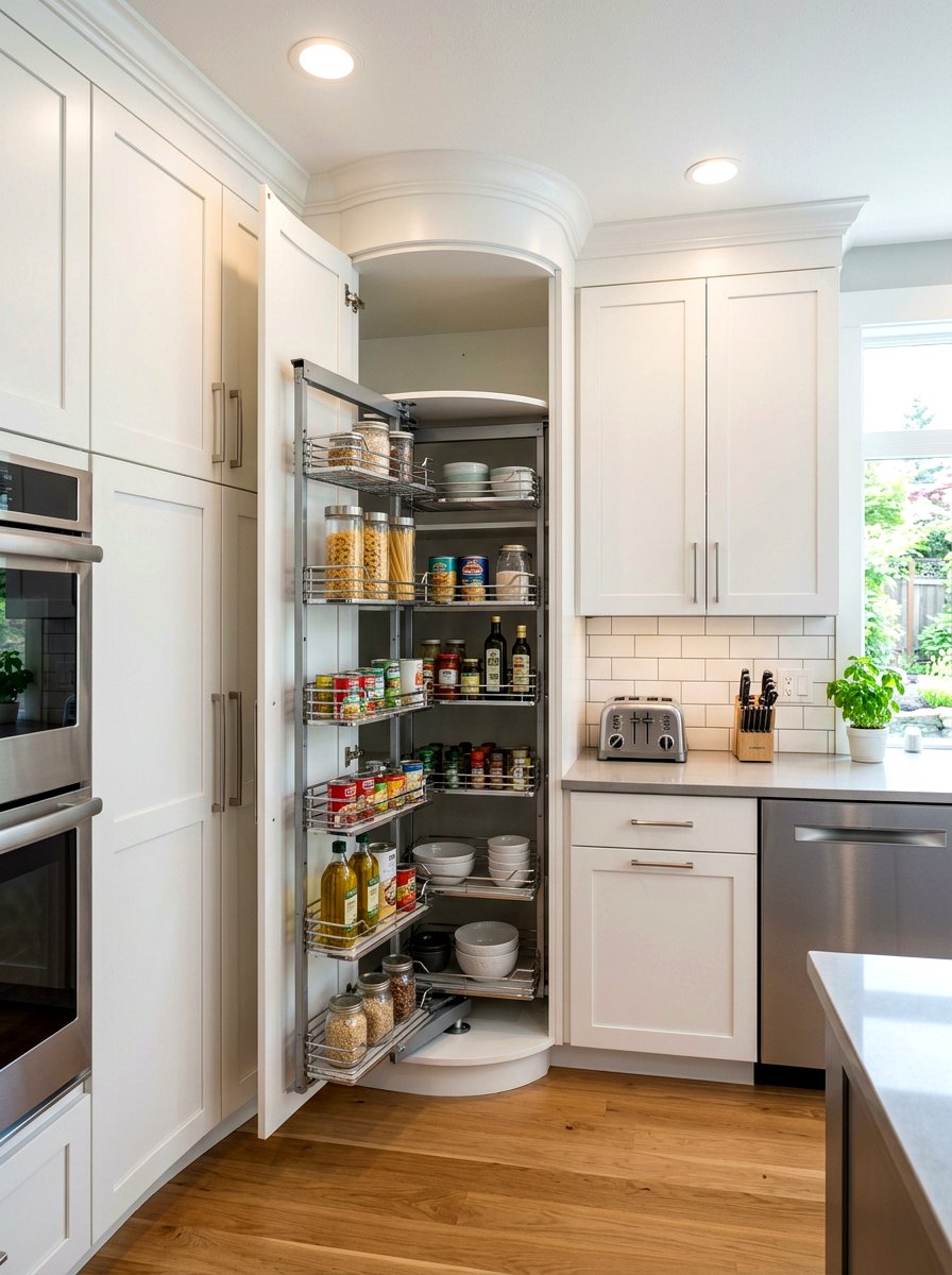 Floor To Ceiling Corner Cabinet - 30 floor to ceiling kitchen cabinets ideas