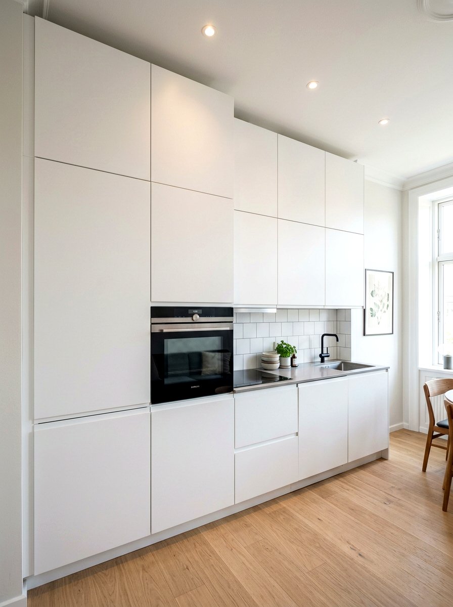 Floor To Ceiling Cupboard - 30 tiny apartment kitchen ideas