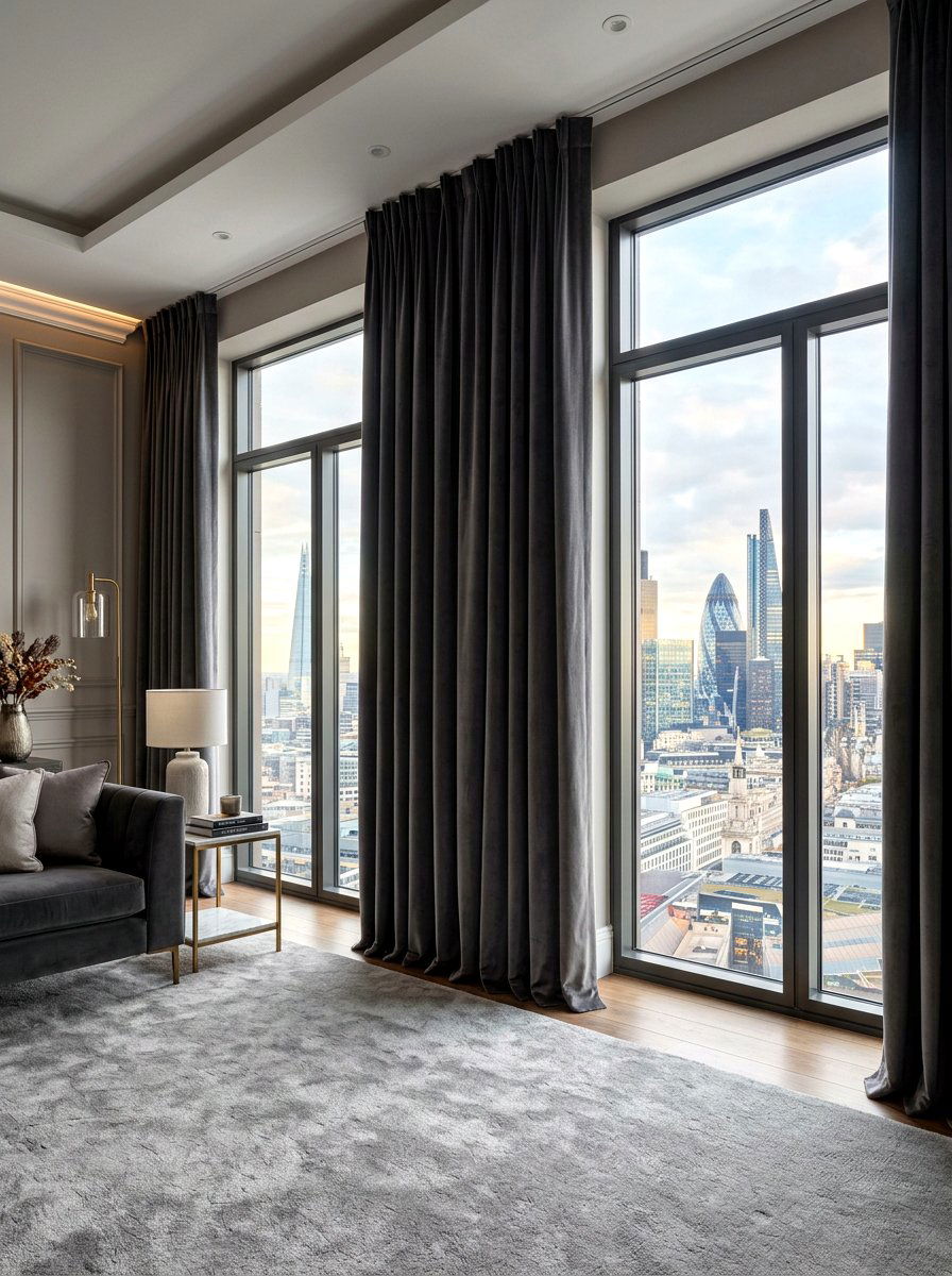 Floor To Ceiling Curtains - 30 five star suite bedroom ideas