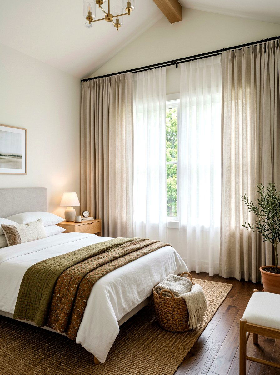 Floor To Ceiling Curtains - 30 curtain layering ideas
