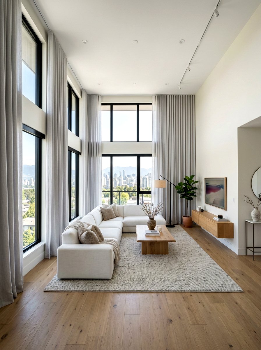 Floor To Ceiling Curtains - 30 statement drapes living room ideas