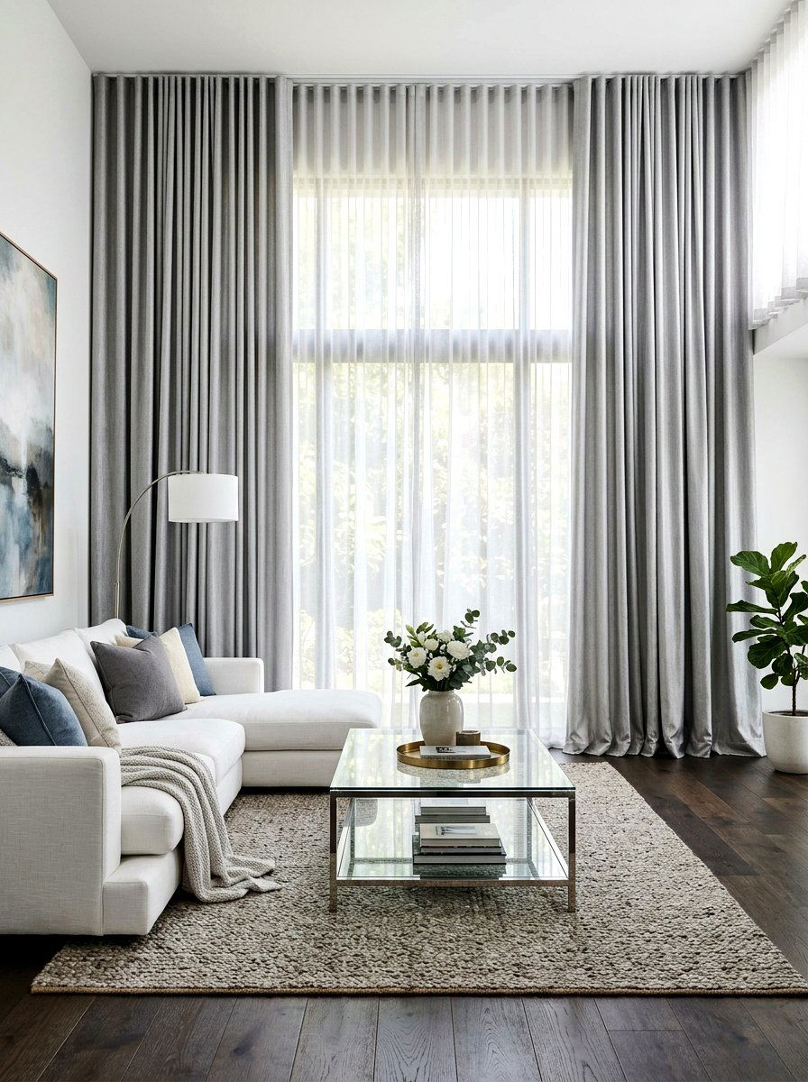 Floor To Ceiling Curtains - 30 formal sitting room ideas
