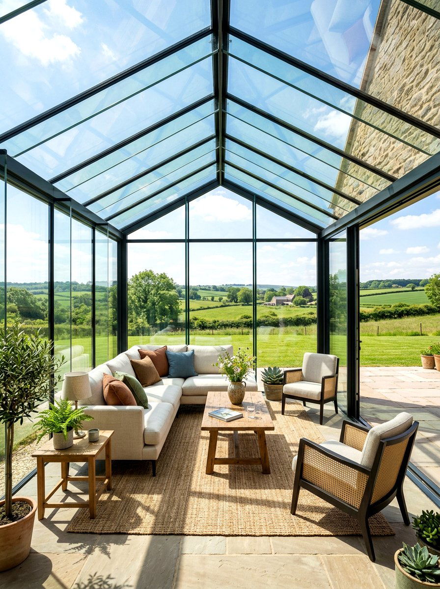Floor To Ceiling Glass Sunroom - 30 glass room addition ideas