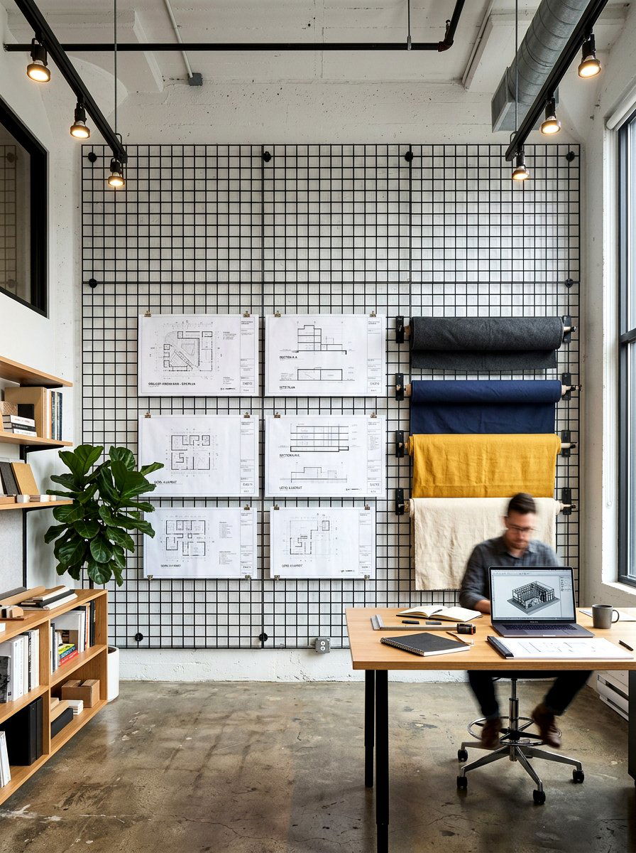 Floor To Ceiling Grid - 30 mood board wall ideas