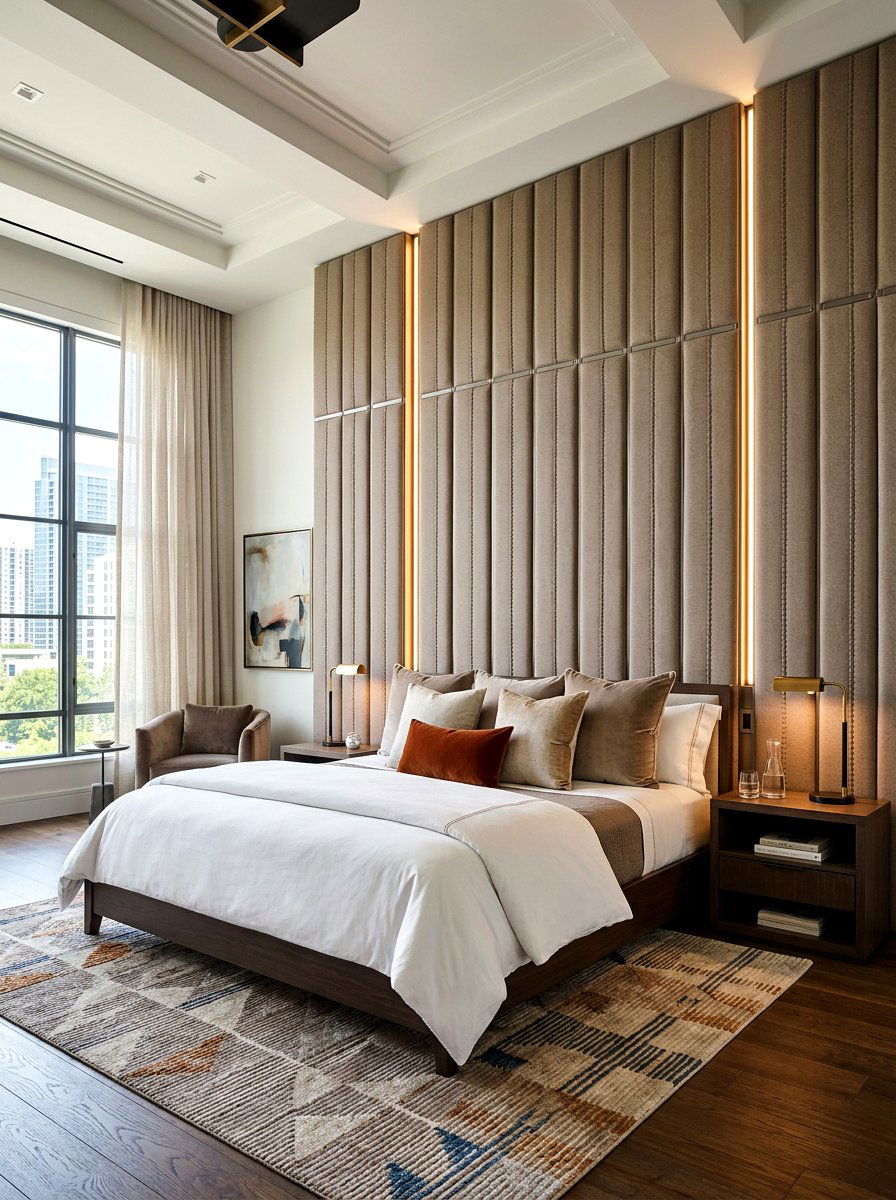Floor To Ceiling Headboard - 30 five star bedroom ideas