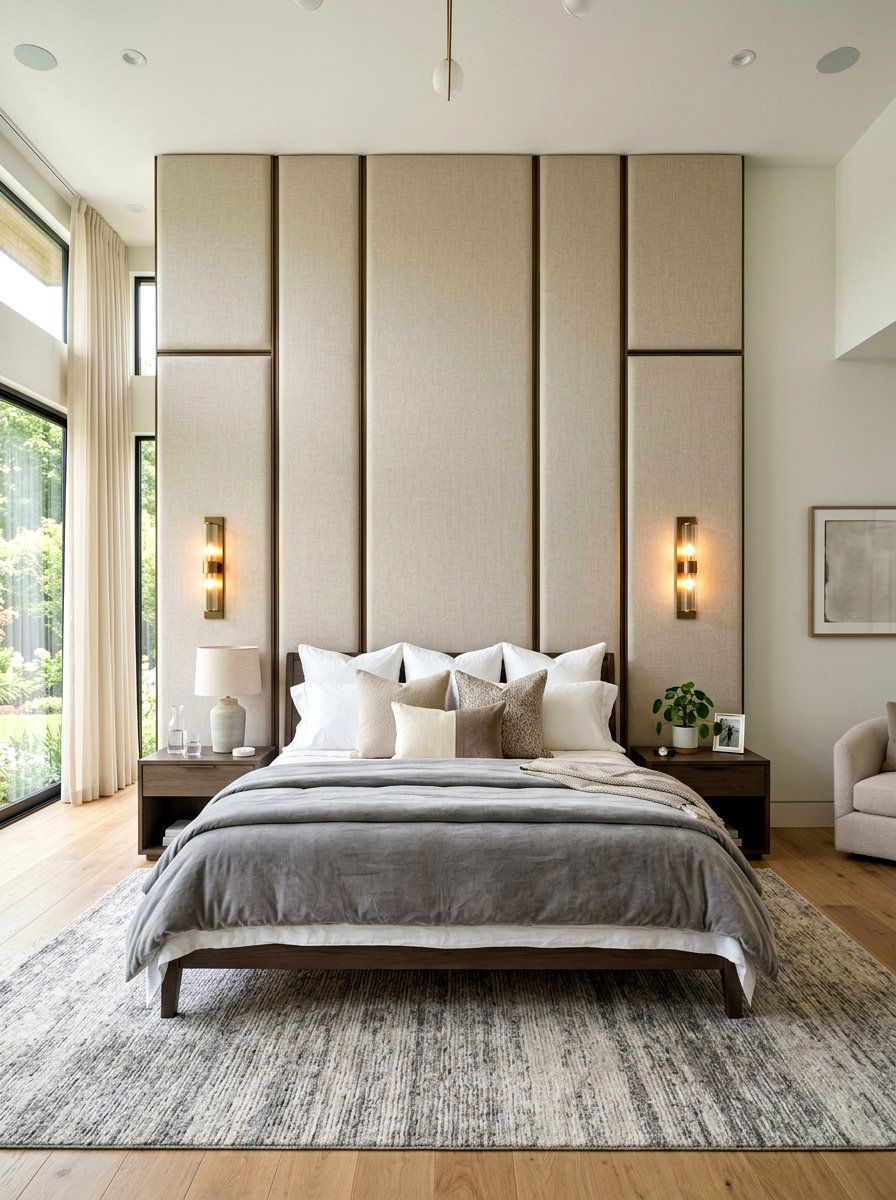 Floor To Ceiling Headboard - 30 statement headboard bedroom ideas