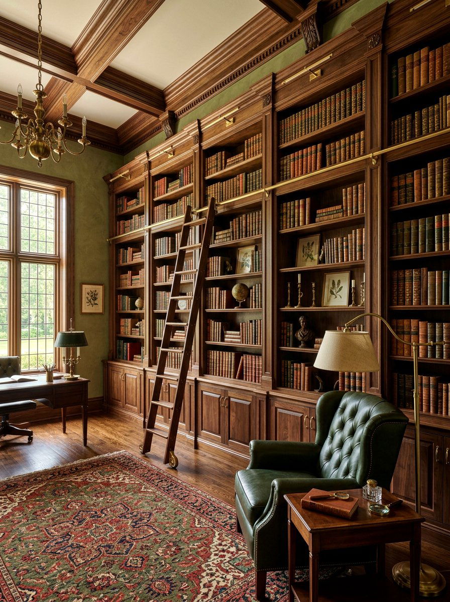 Floor To Ceiling Library - 30 built in wall unit ideas