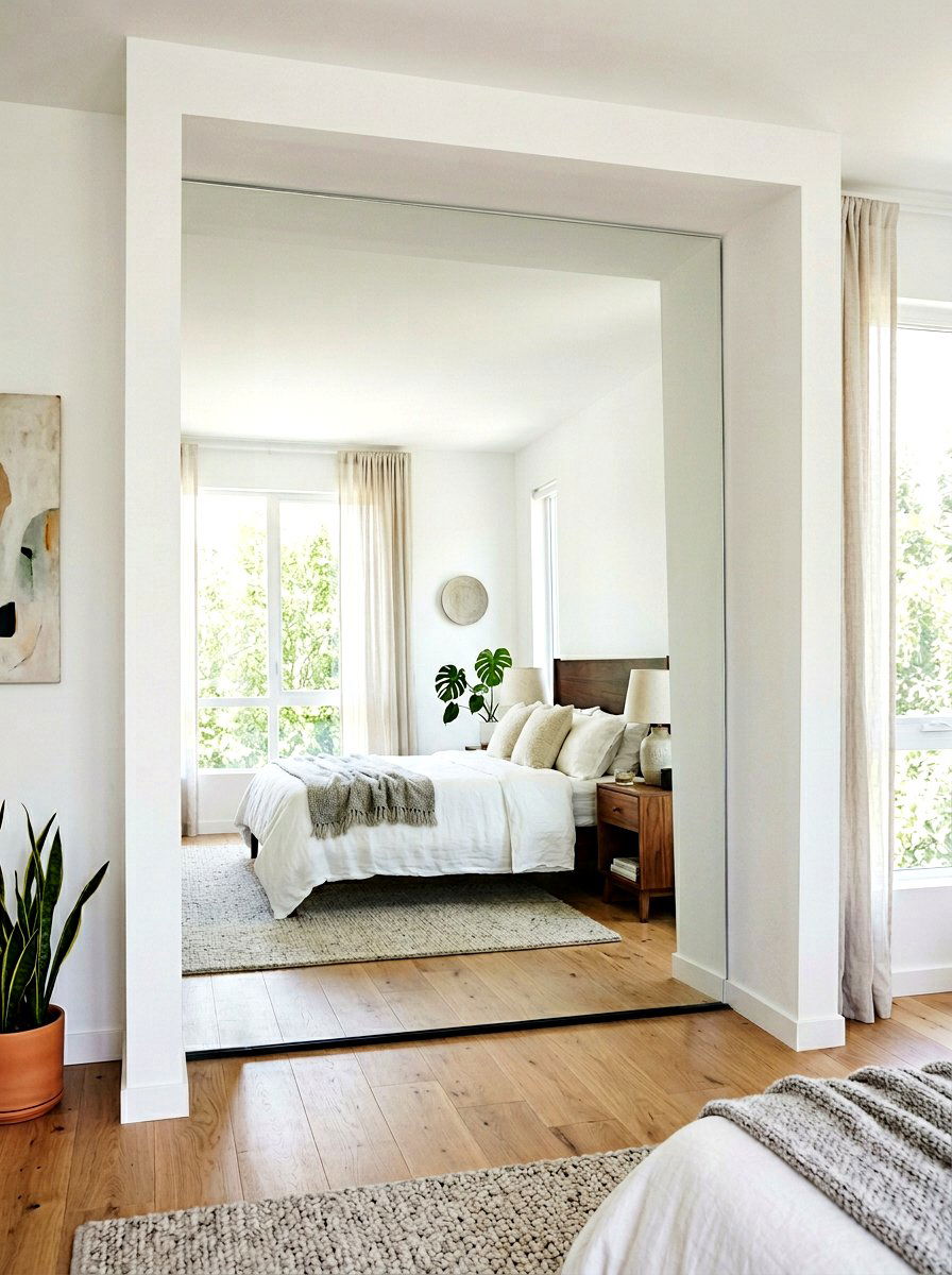 Floor To Ceiling Mirror - 30 bedroom alcove ideas