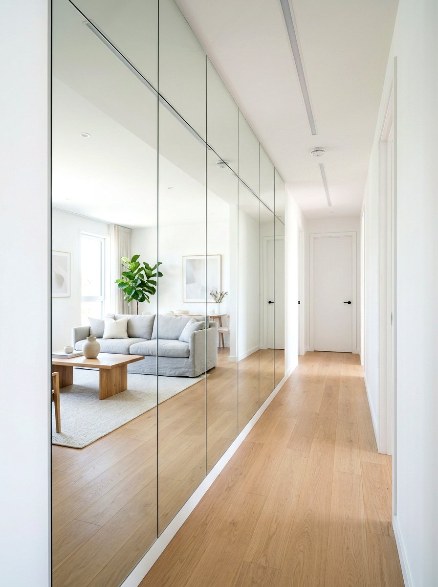 Floor To Ceiling Mirrors - 30 small house decor ideas