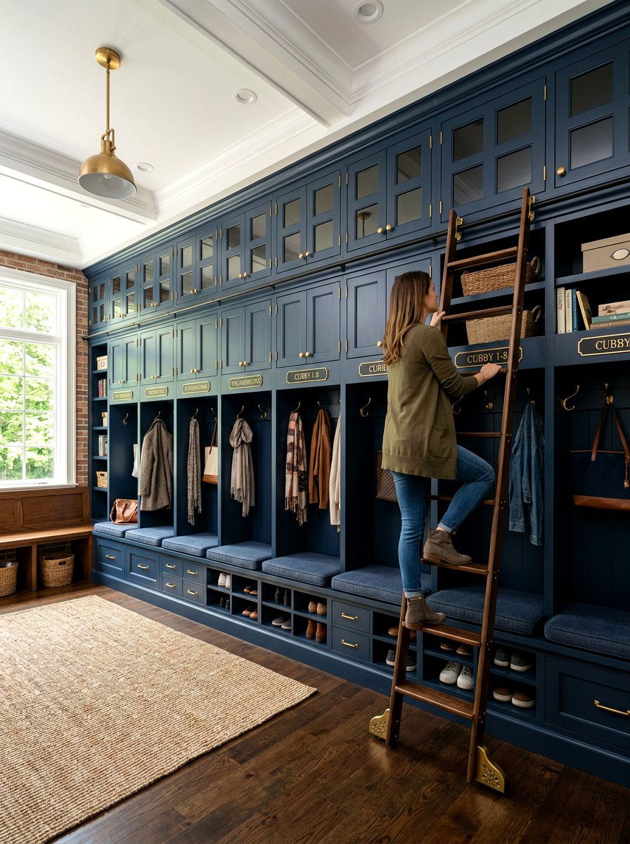Floor To Ceiling Mudroom Locker Wall - 30 mudroom locker wall ideas