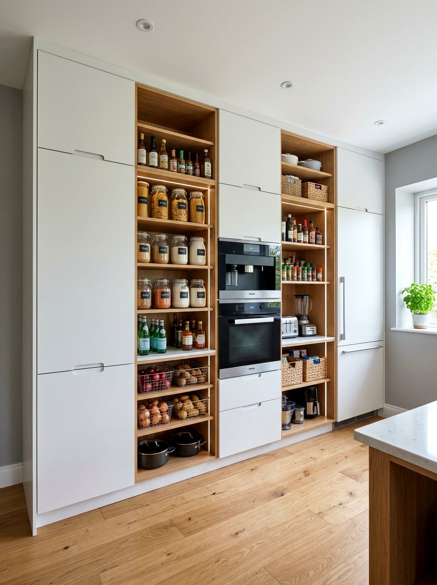 Floor To Ceiling Pantry Unit - 30 appliance pantry ideas