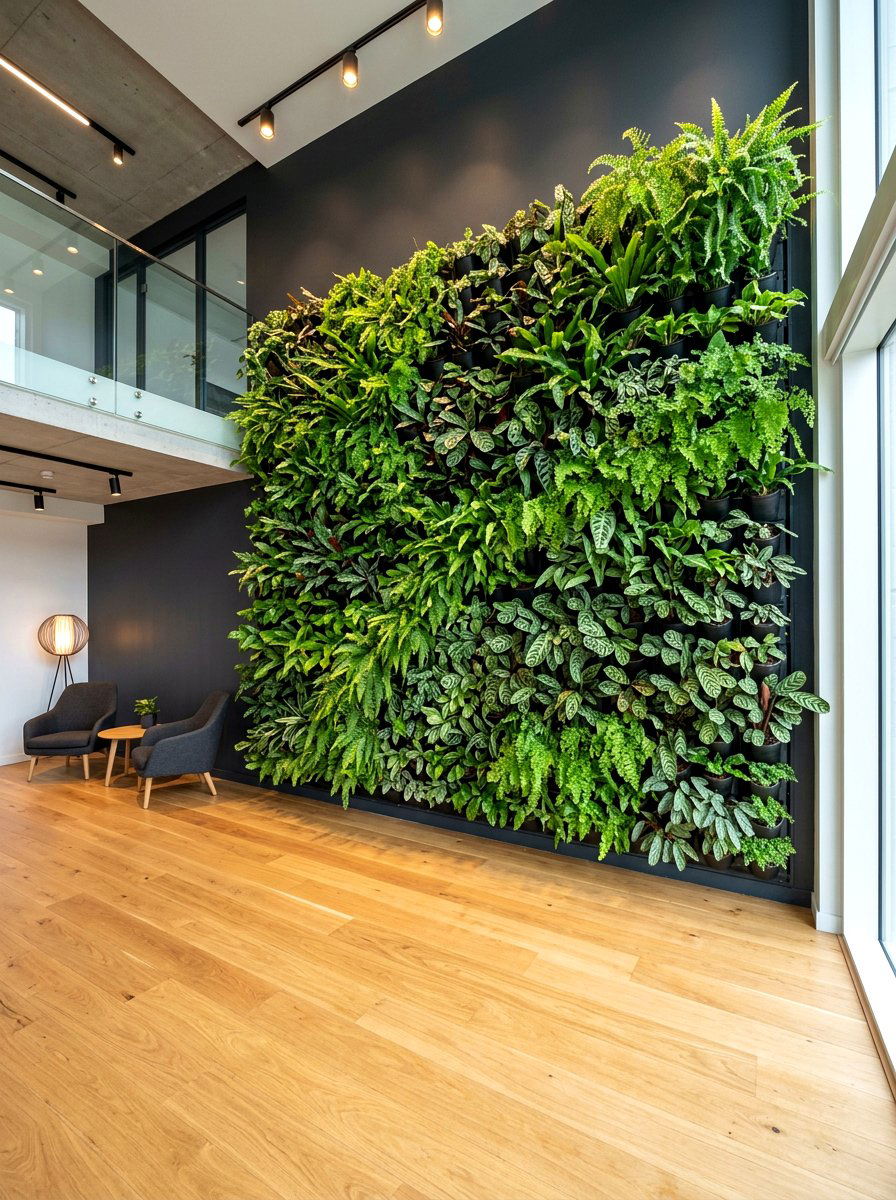 Floor To Ceiling Plant Wall - 30 botanical drench room ideas