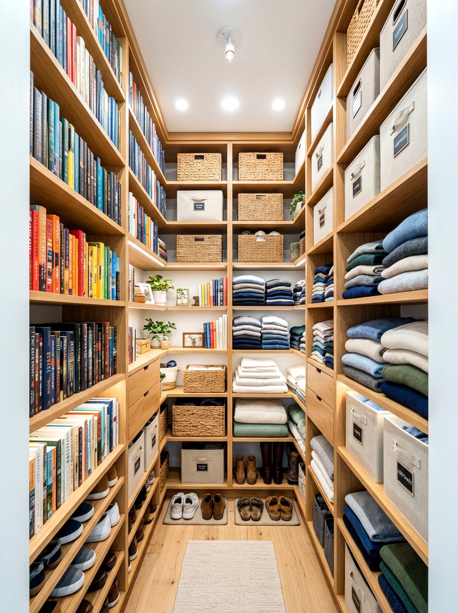 Floor To Ceiling Shelving - 30 organizing small closets ideas