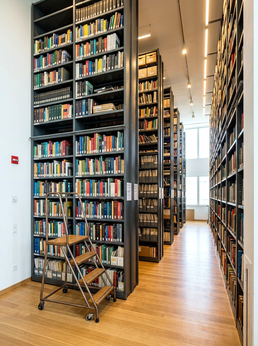 Floor To Ceiling Shelving - 30 archive room office ideas