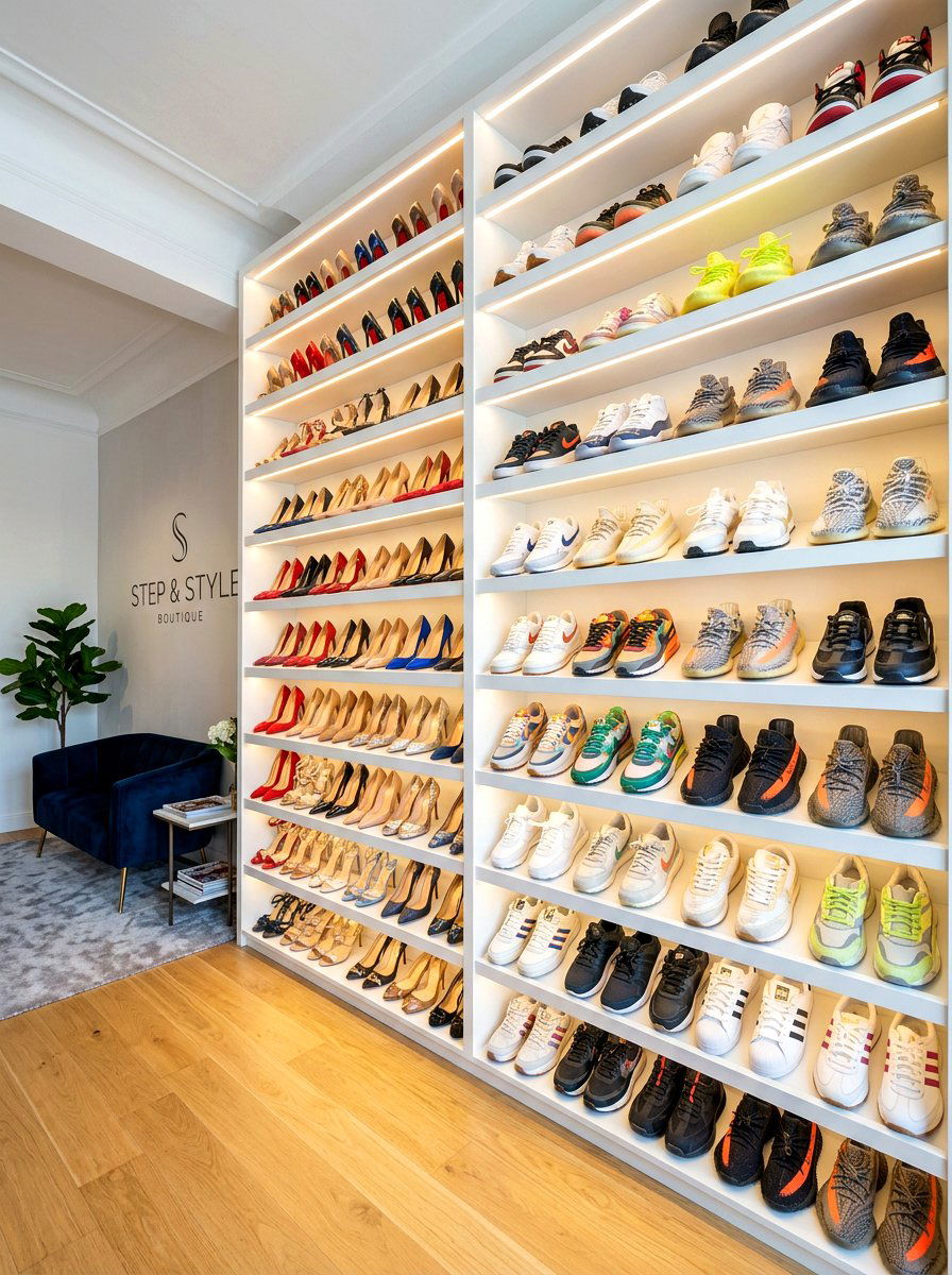Floor To Ceiling Shoe Rack - 30 organizing a walk in closet ideas