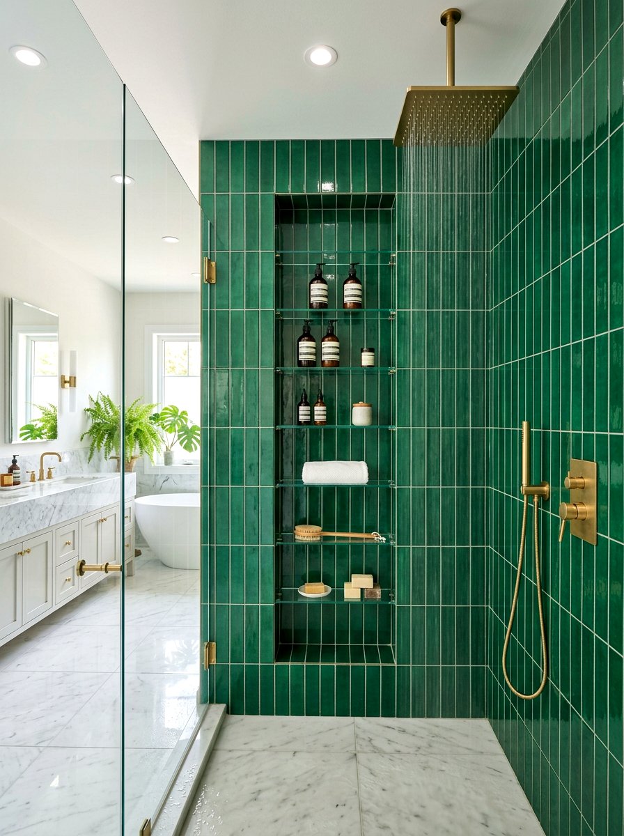 Floor To Ceiling Shower Niche - 30 shower niche ideas
