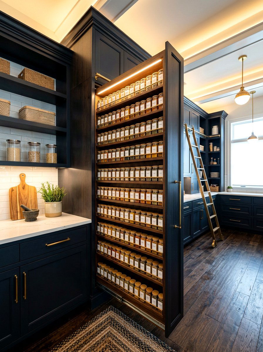 Floor To Ceiling Spice Wall Pull Out - 30 pull out spice rack ideas