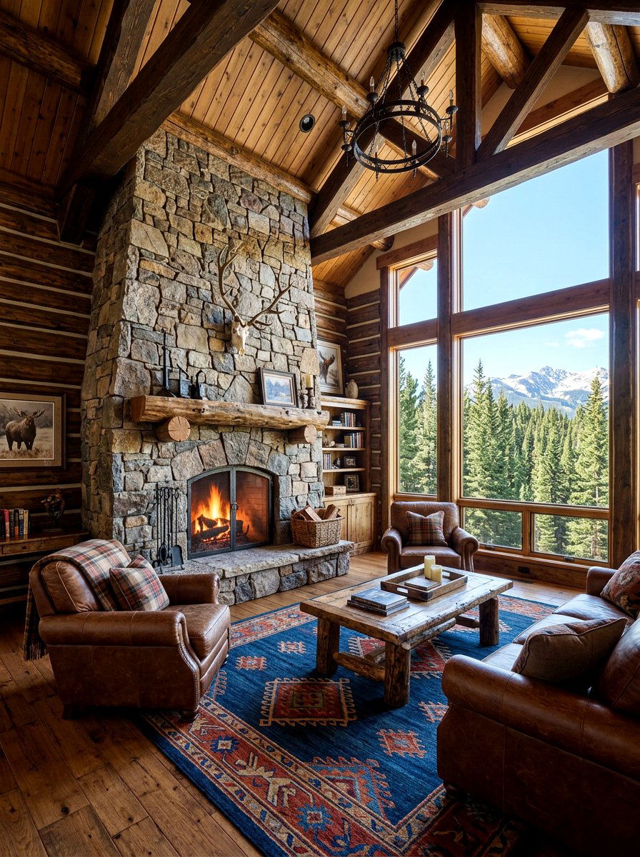 Floor To Ceiling Stone Fireplace - 30 family room fireplace ideas