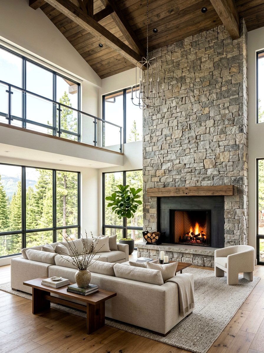 Floor To Ceiling Stone Wall - 30 stone accent wall ideas