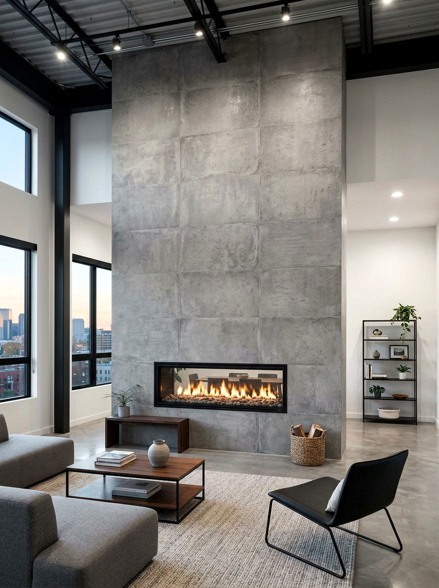Floor To Ceiling Tile Fireplace - 30 modern fireplace surround ideas