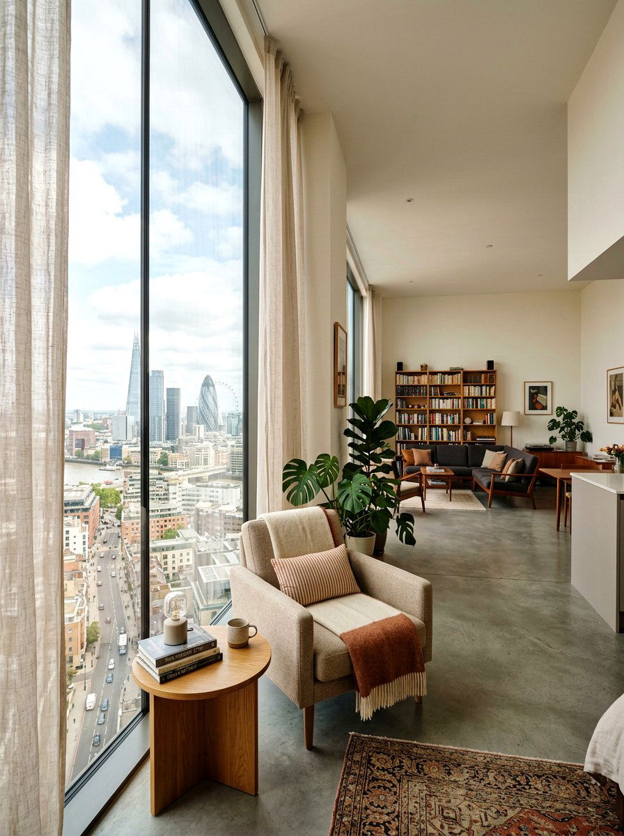 Floor To Ceiling Window - 30 editorial studio apartment ideas